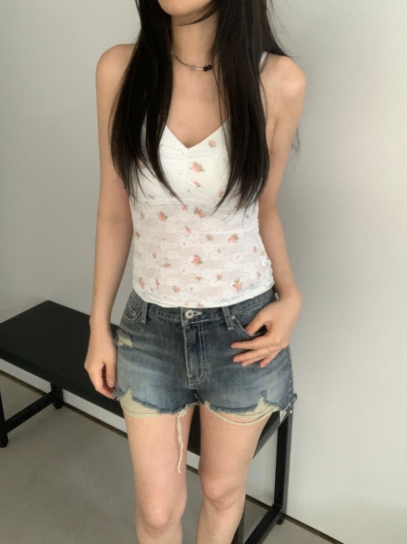 Daniel Lace Flower Sleeveless