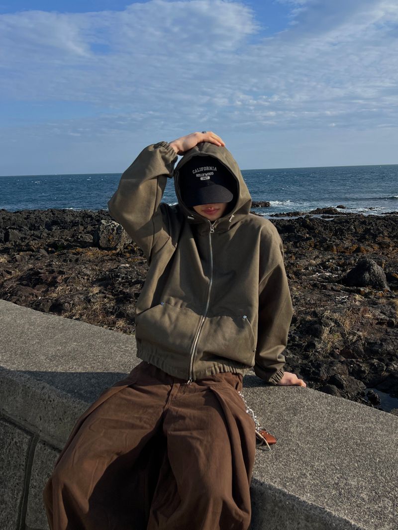 Overcast Hood Cropped Jumper (3 Colors)