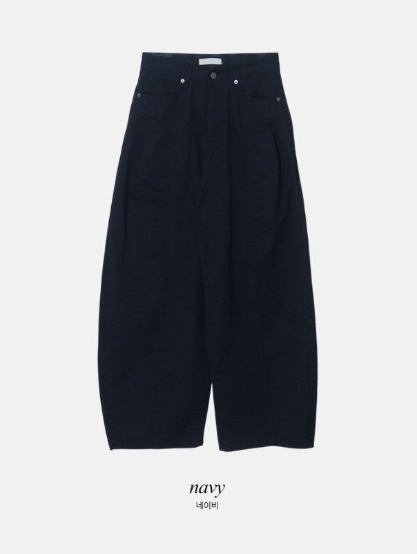 Devil Balloon Pintuck Wide Cotton Pants (3color)