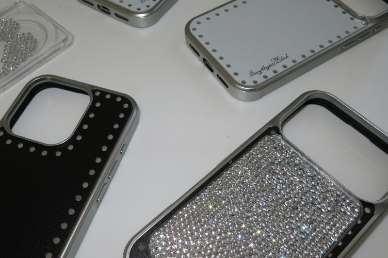 round dot mirror bumper case [black]