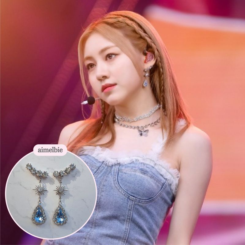 [IVE Liz Earring] Stellar Elf Earring - Light Sapphire