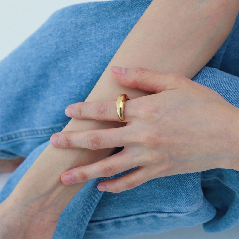 【MADE】 Gold moon ring
