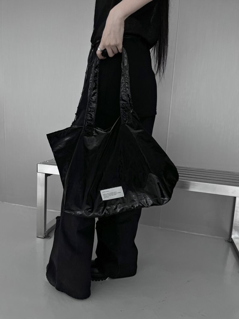 glossy shopper bag (2color)