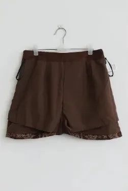 EMBROIDERED SUEDE A-LINE MINI SKIRT
