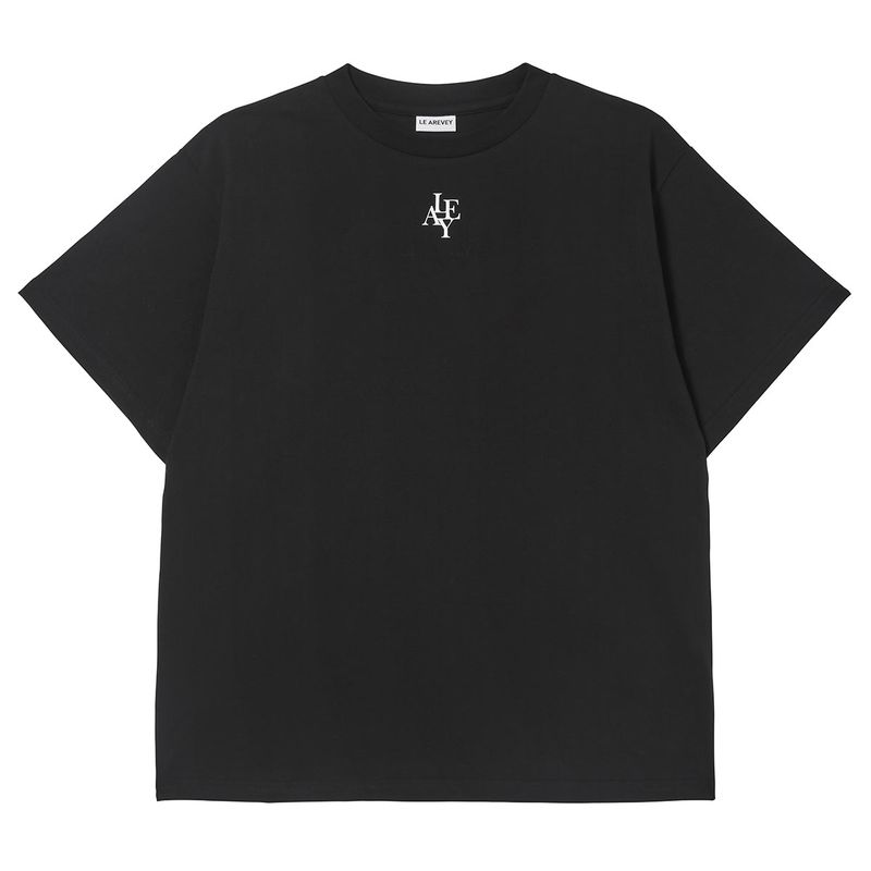 LE AREVEY（アルヴェイ）の「SYMBOL NECKLESS T-SHIRT BLACK [WOMAN]（Tops）」