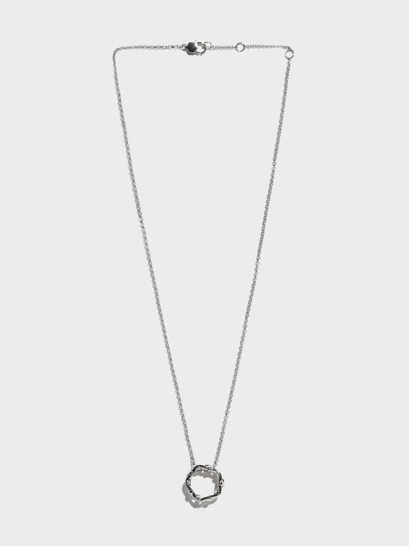 Multi Hash Tag Large Necklace (Silver)