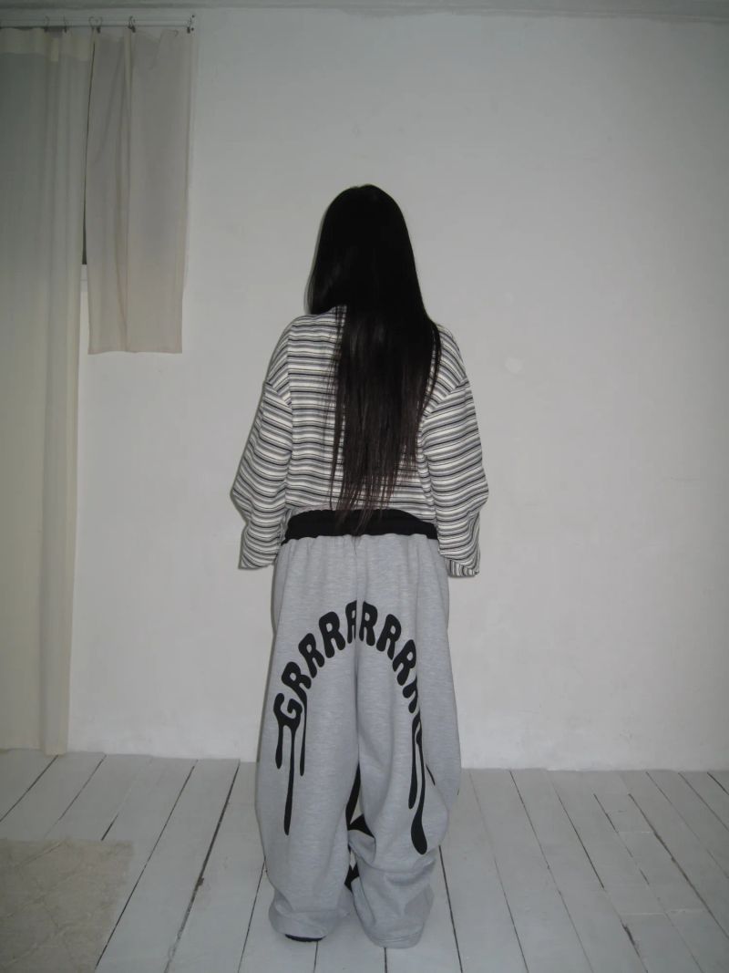 [UNISEX] 100 カラー ブロック スウェットパンツ (2 Colors)