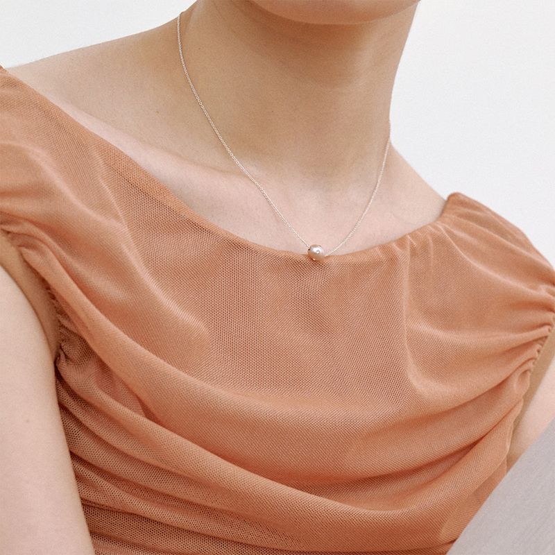 Polkadots Necklace, Peach