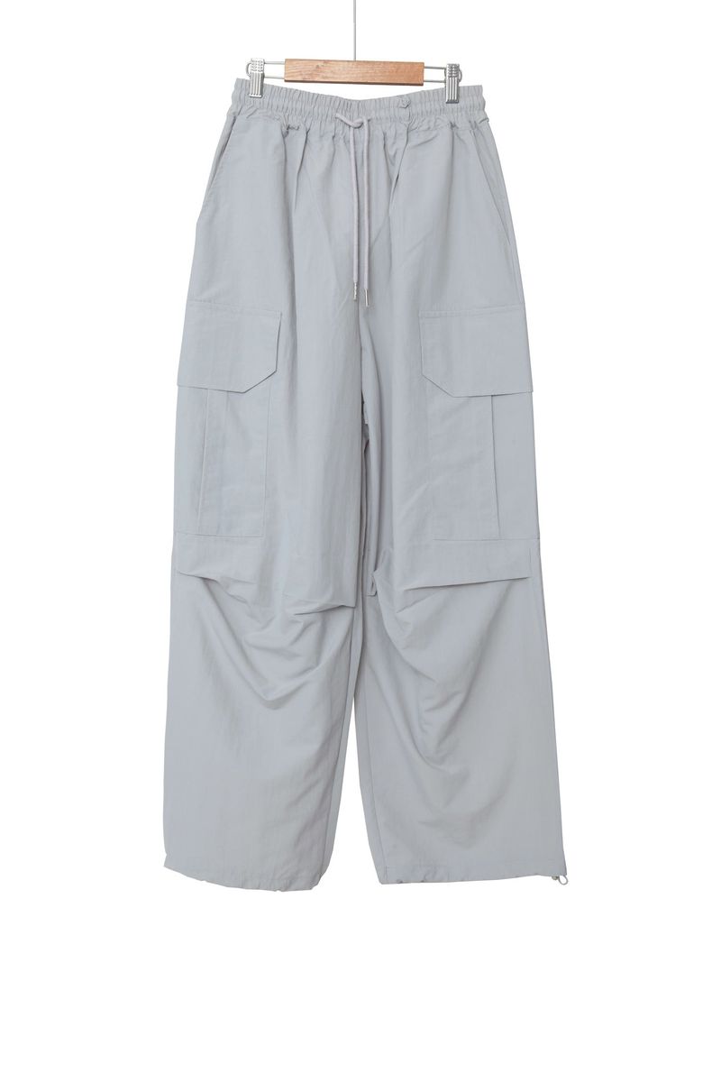 Solid Big Pocket Cargo Pants