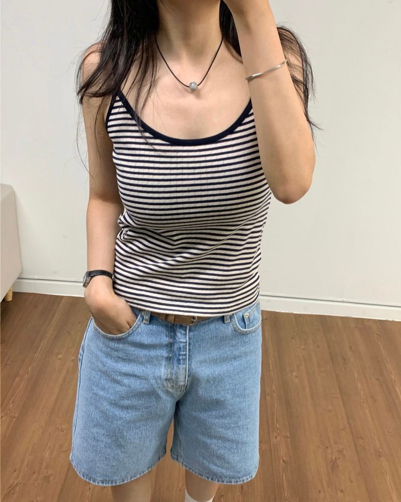 Fruity Stripe Sleeveless Top 4C