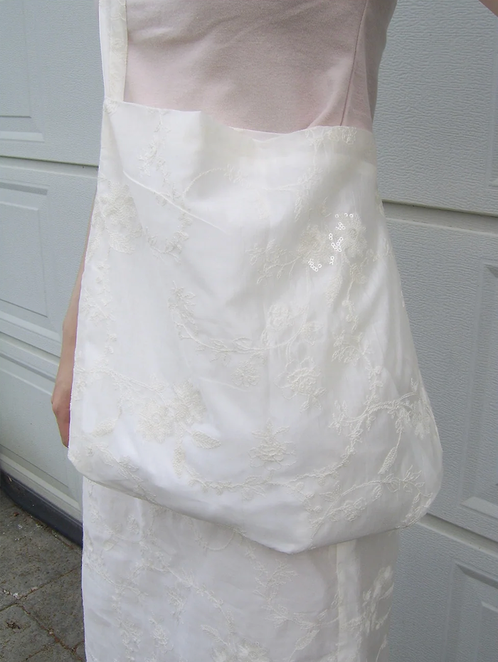 sequin lace skirt bag