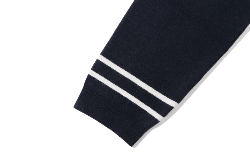 NOTCHED LAPEL KNIT BLAZER_NAVY