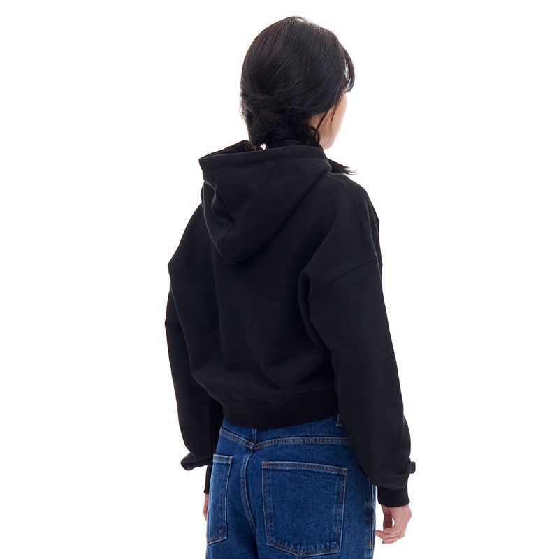 939 LOGO CROP HOOD (BLACK)