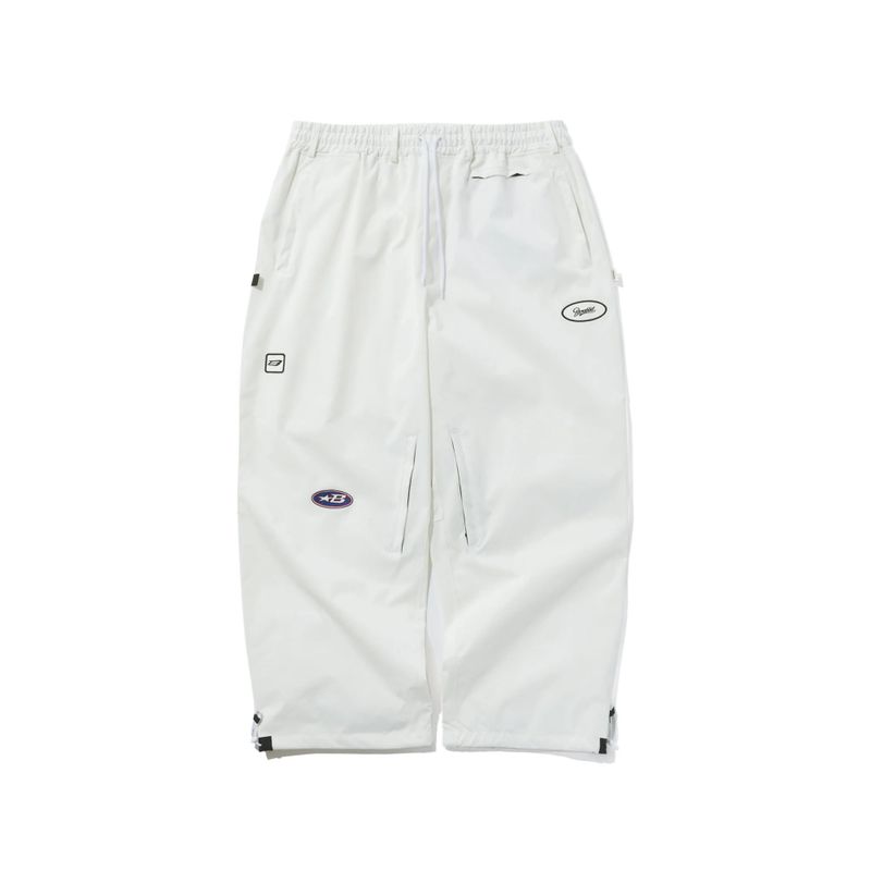 VARIETY PATCH SUPER WIDE VENTILATION PANTS WHITE
