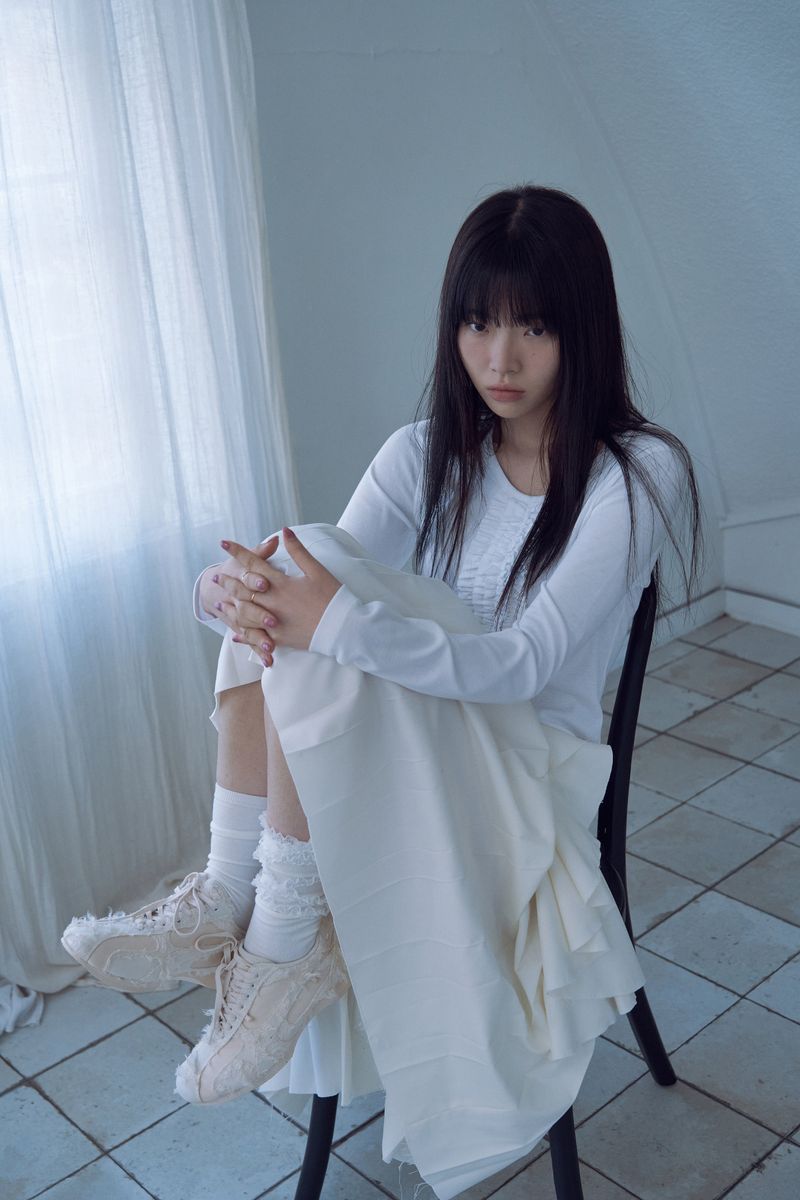 ENLUNANT（エールノント）の「クリームUネックロングスリーブ_ホワイト（トップス）」