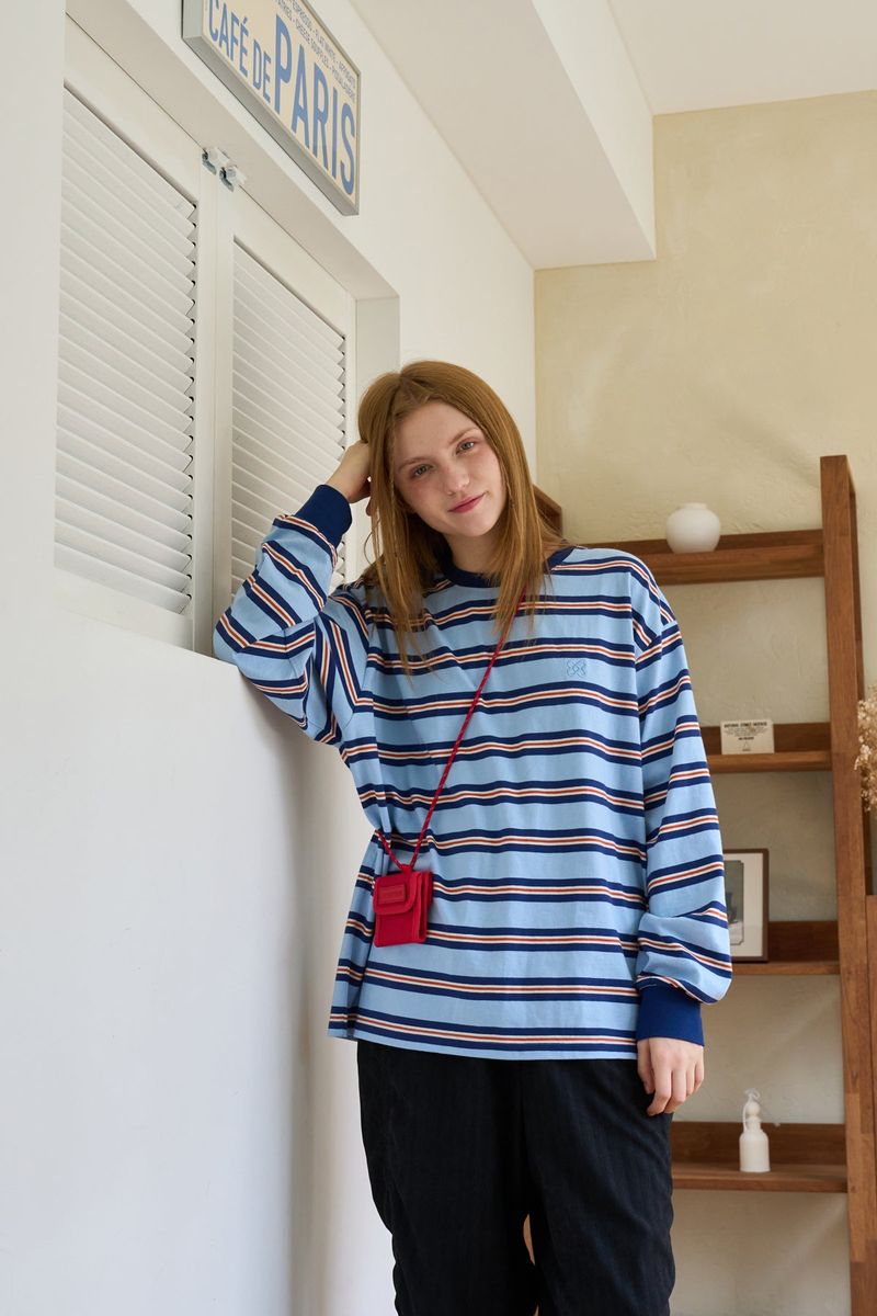 MULTI STRIPE SYMBOL T BLUE