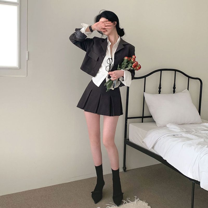[BELLIDE MADE] Spring version, color jacket + skirt setup