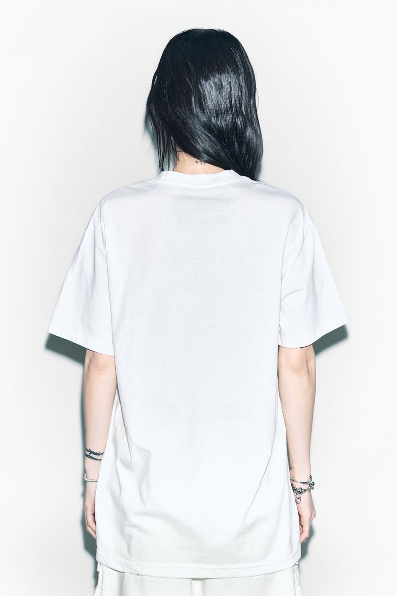 CHEETAH GRAPHIC OVERSIZED T-SHIRT WHITE