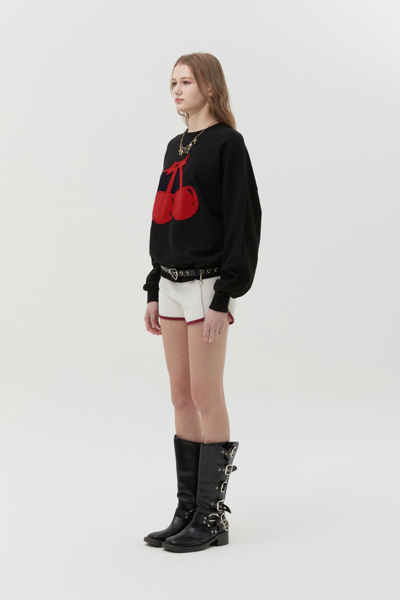 PUNK TRACK DOLPHIN PANTS [IVORY]