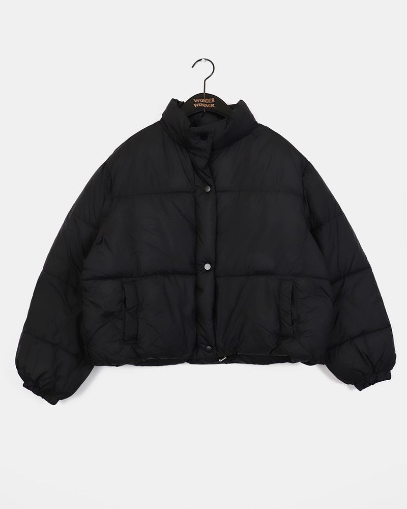 チェッキーベーシックパステルウェロンショートパデッドジャケット