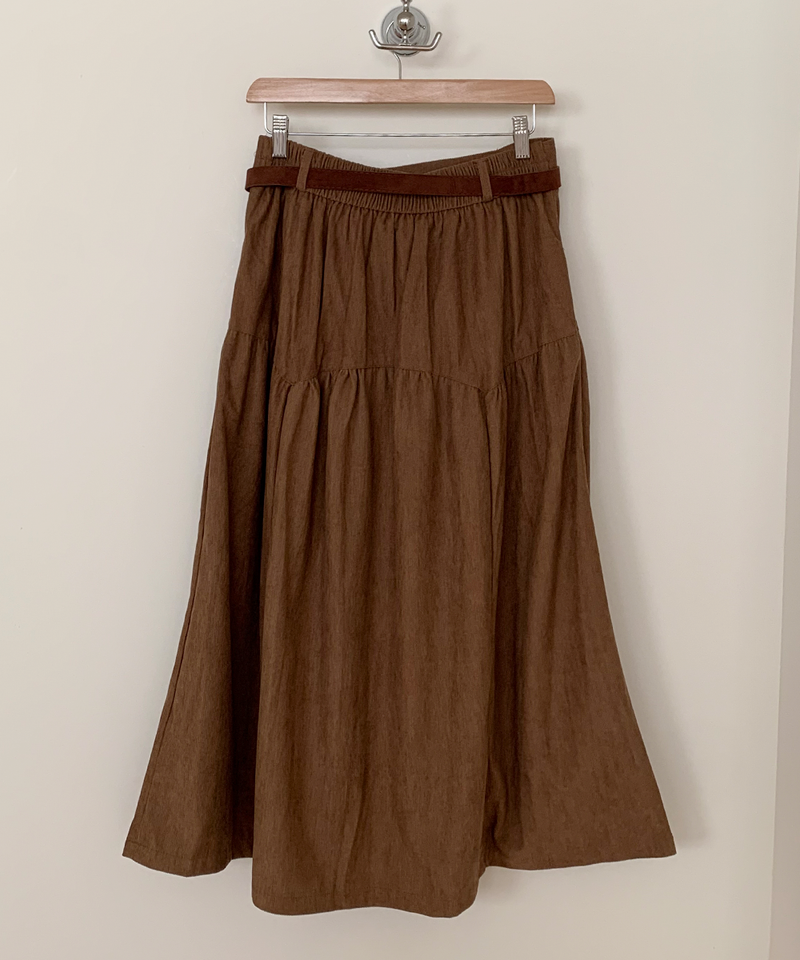 corduroy long skirt