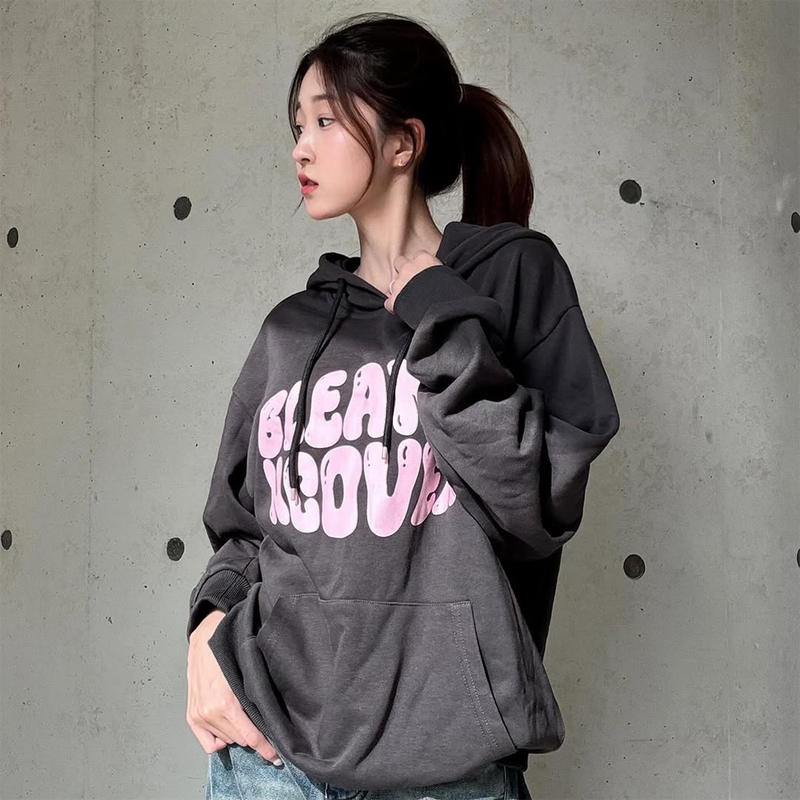 NCOVER(エンカバー)の「BLEAMY LOGO HOODIE-CHARCOAL(Tops)」