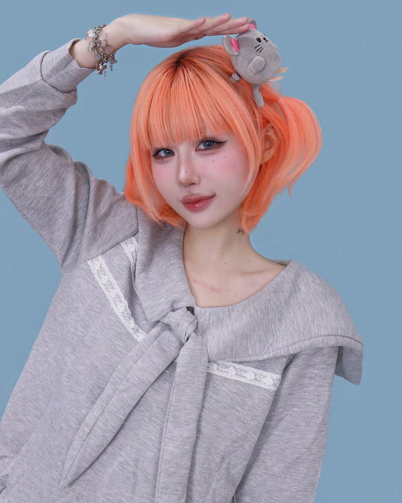 ルナ セーラー リボン ミニ ドレス