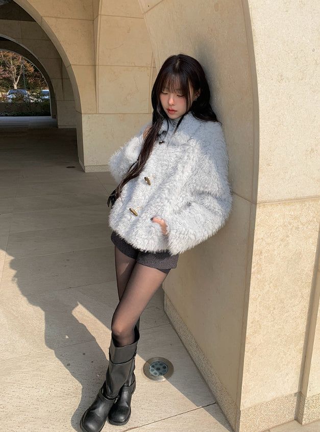 Dokyu Fur Collar Duffle Jacket