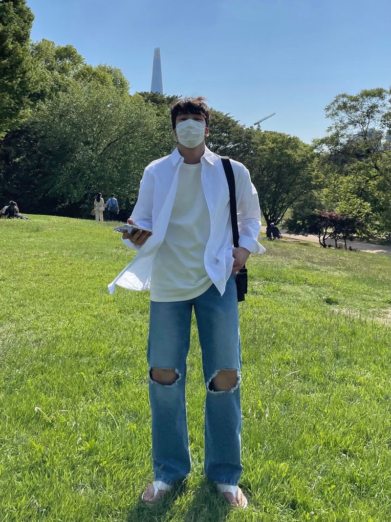 EASY DETROYED DENIM PANTS(2COLOR)