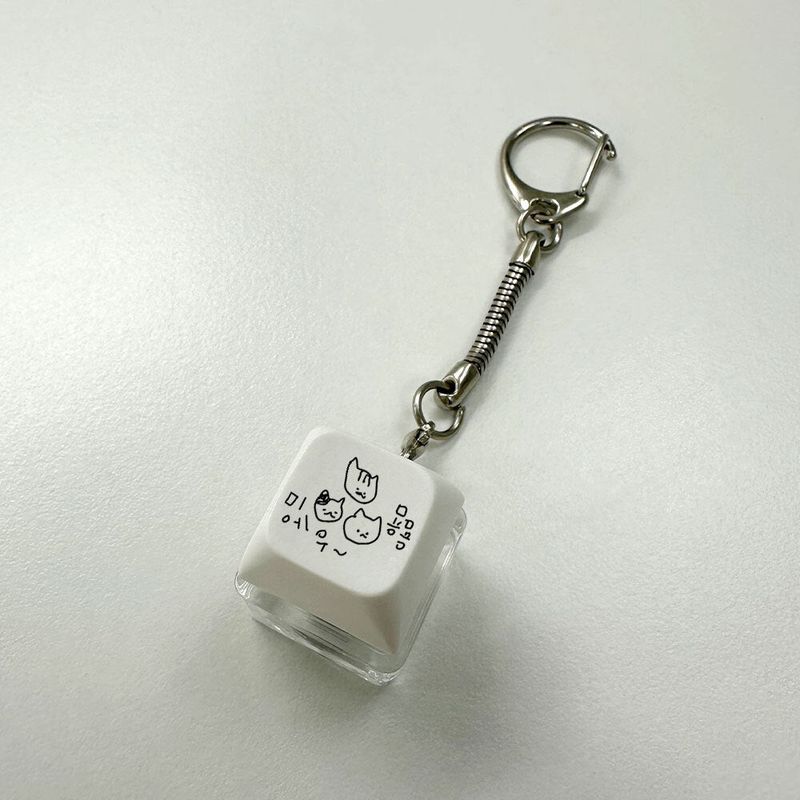 [withsome made] mara Cat LED Keycap Keyring (Single Key)