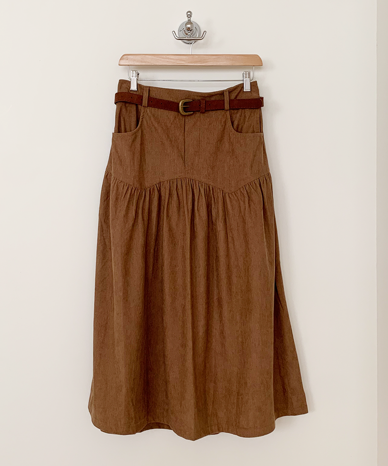 corduroy long skirt