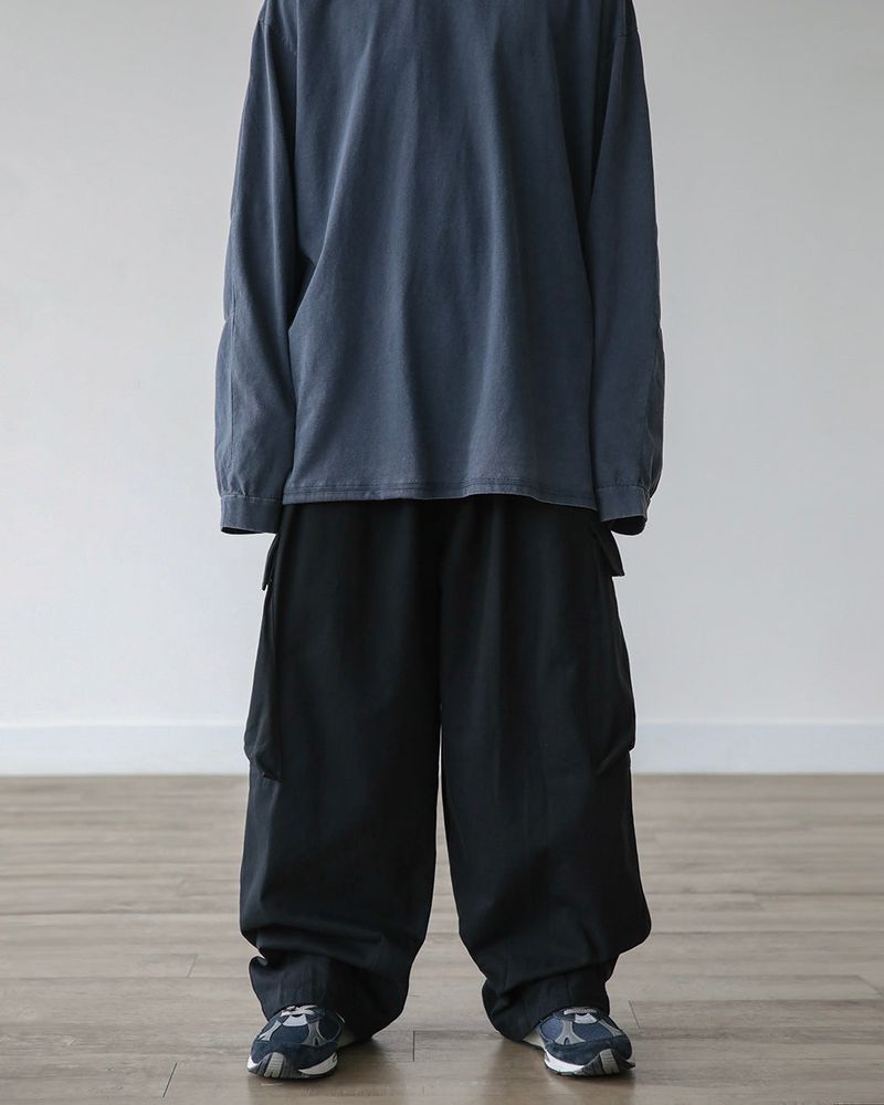 NA 3D CARGO COTTON PANTS