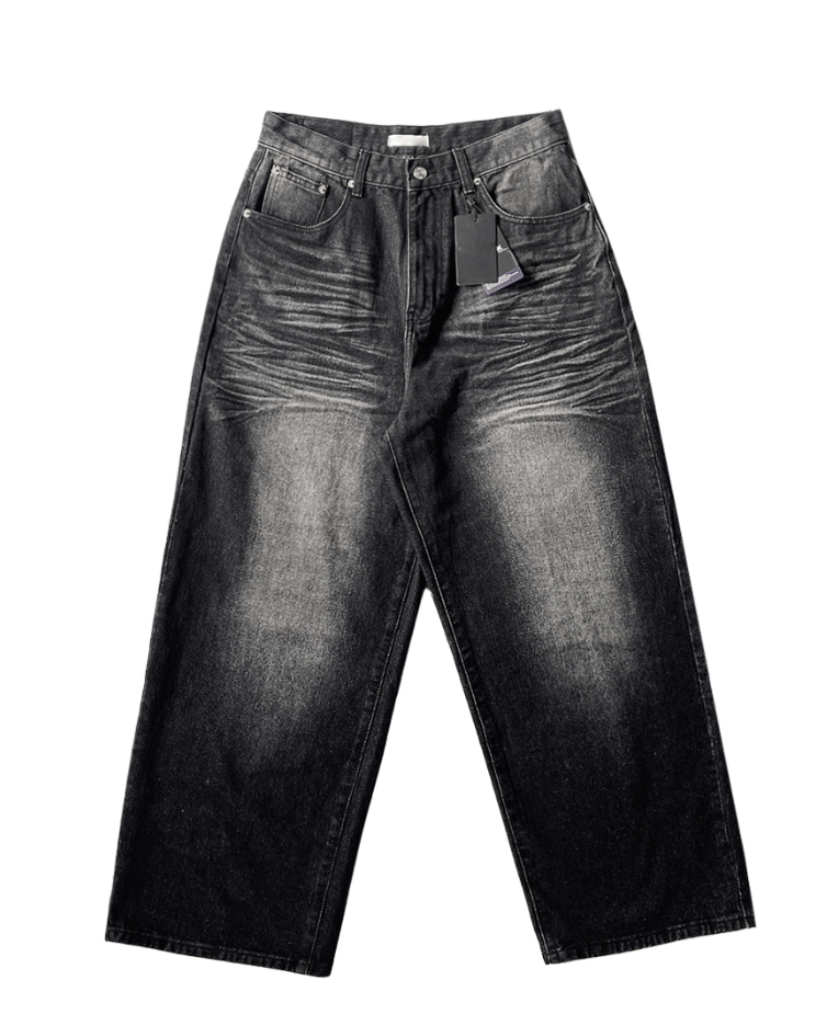 offered wide detail denim pants