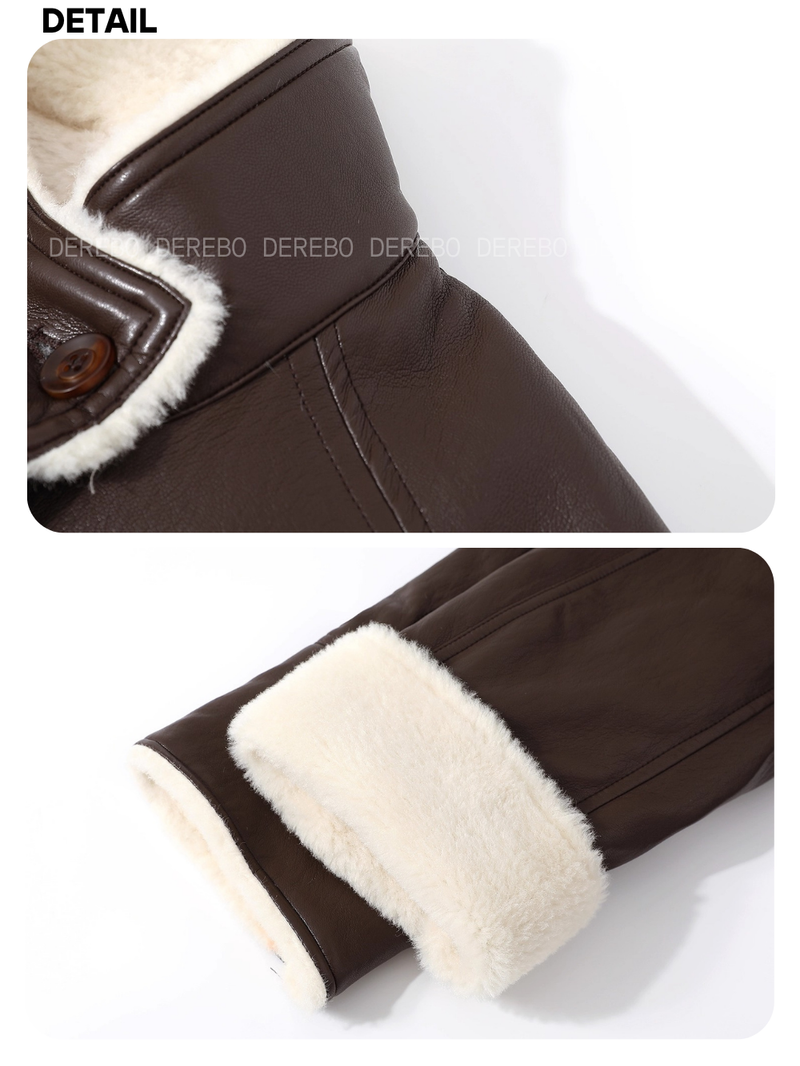 Signature Leather Warm Long Coat