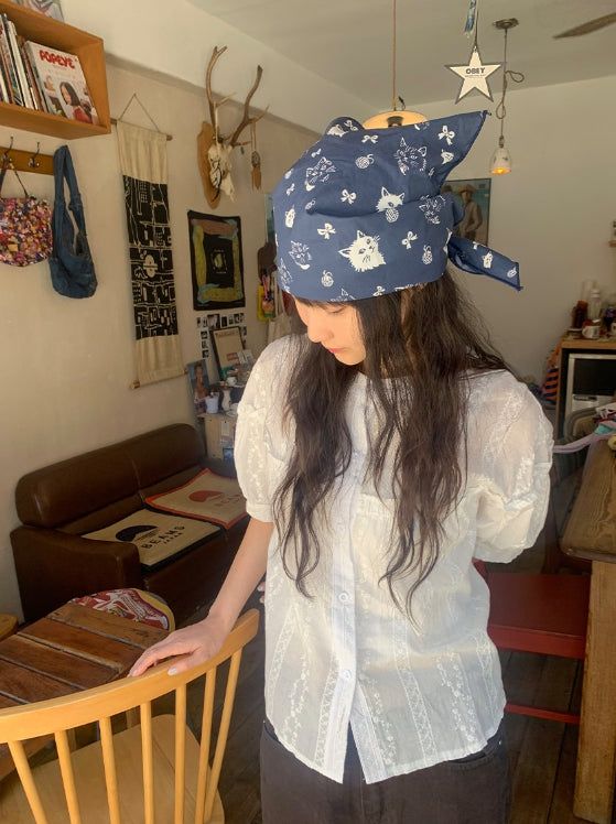 BAON（バオン）の「Dodo Lace Puff Short Sleeve Blouse（Tops）」