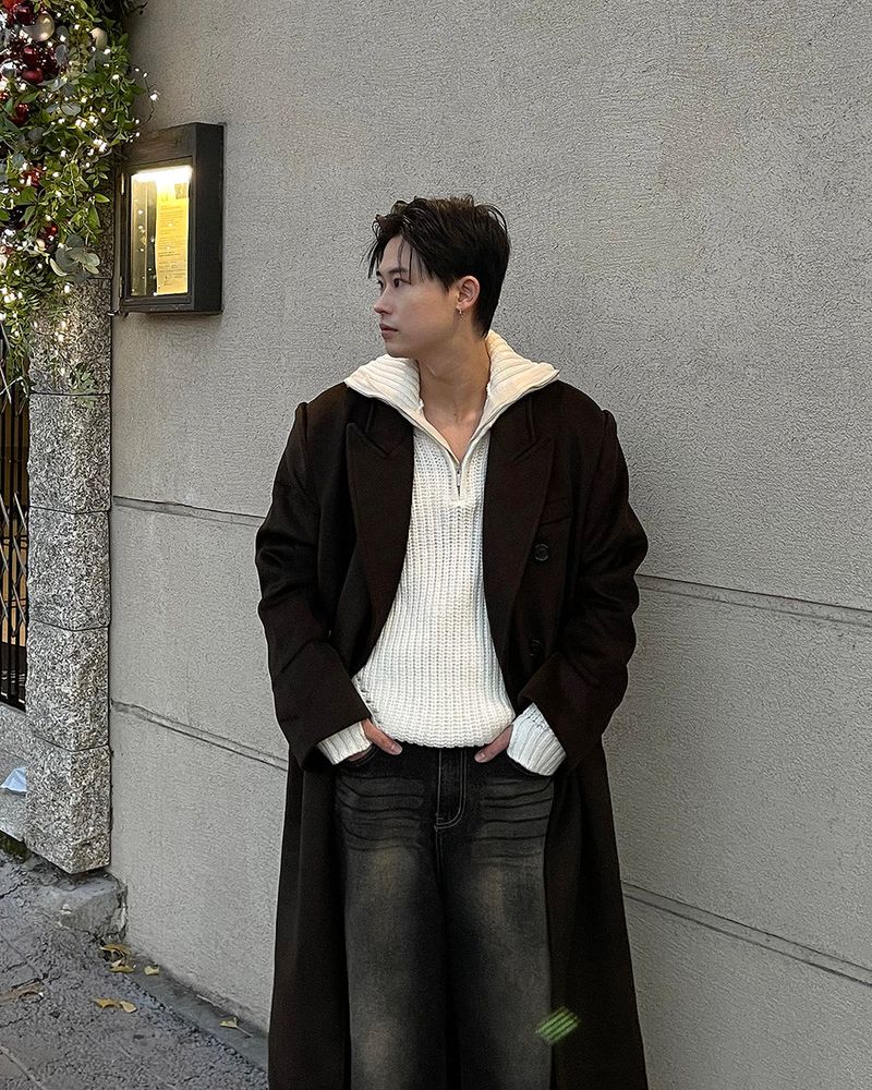OA Benetton Wool 90 Maxi Coat (2 colors)