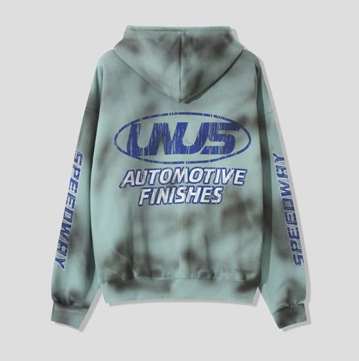 Motif Dirty Printing Hood Zip Up