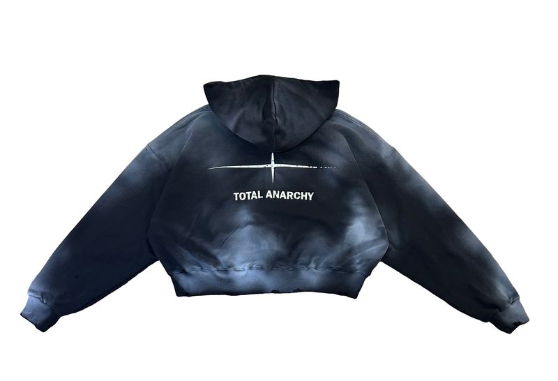 Unisex Tie Dye Over Hooded Zip-Up 2C