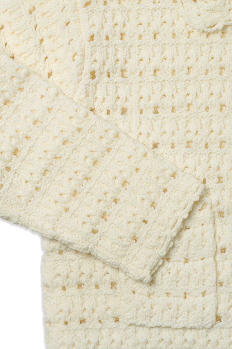 Loom crochet cardigan