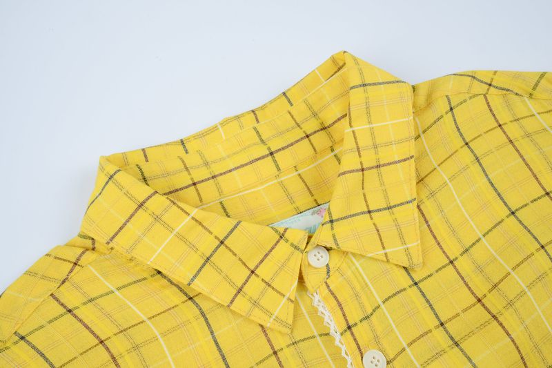 YELLOW FRINGED SHIRT