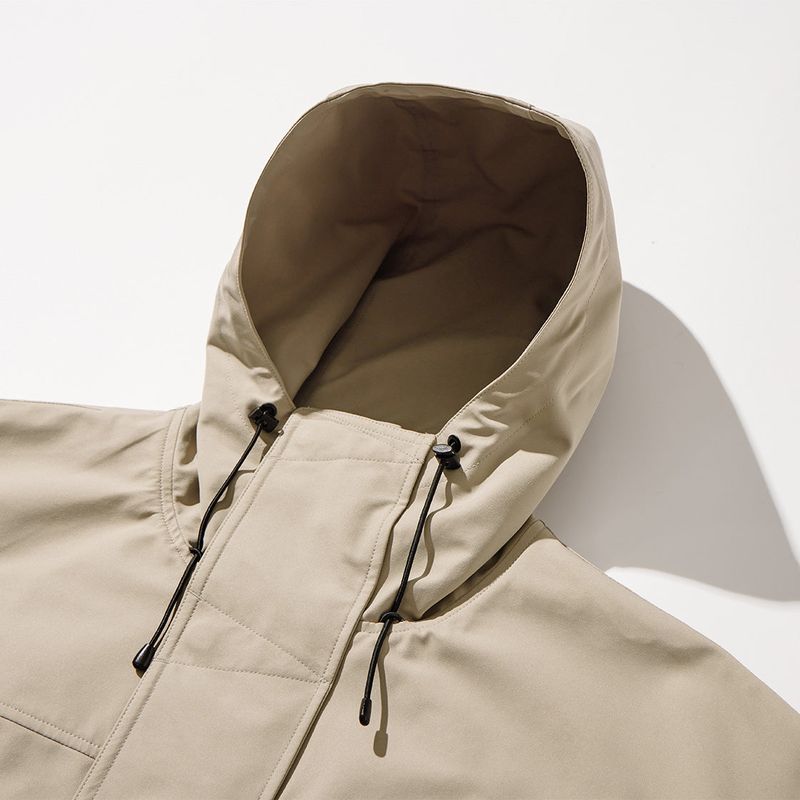 3 Layer Hard Shell Short-Jacket - BEIGE