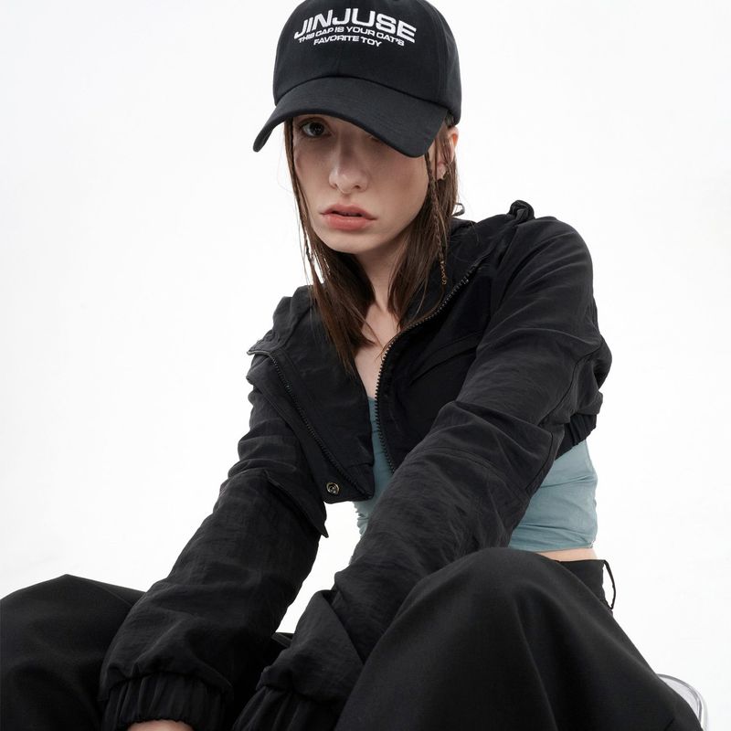DETAIL HOODED BOLERO(BLACK)