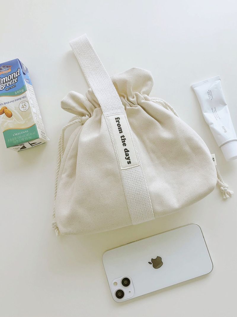 【MADE】Canvas Pouch Bag - Ivory