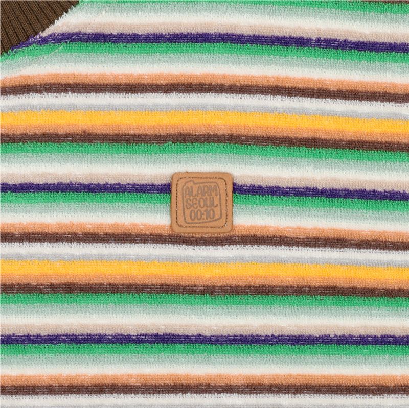 ALARM MULTI STRIPE TERRY VEST_WOMAN