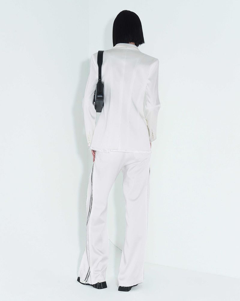 Raw Edge Slim Jacket _ White