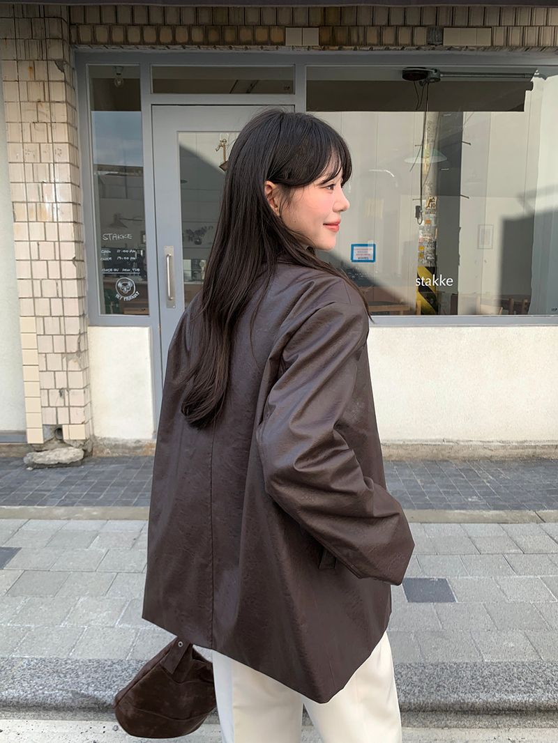 [MADE] Blending leather jacket