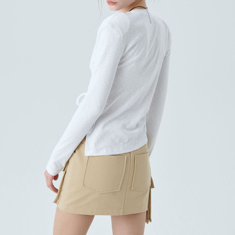CORSET UNBALANCE TOP / WHITE