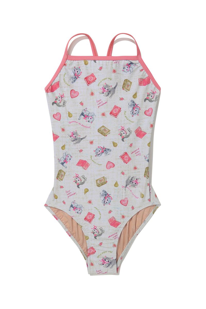 [April Kitty_ivory] One Piece Swimsuit