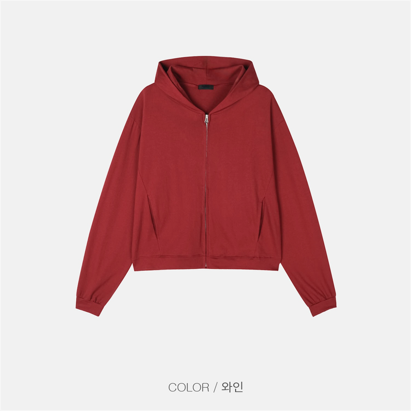 Tiny Cropped Zip-Up (5 Colors)