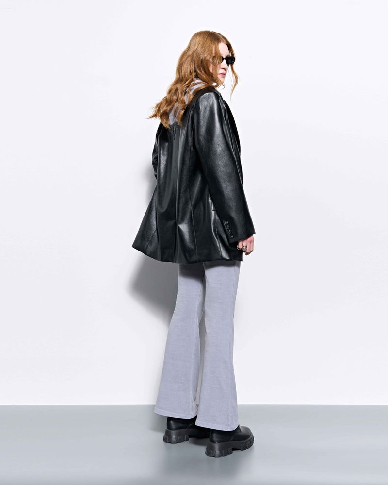 Back Patch Oversized Blazer _ Black